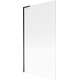 Mexen Next L parawan nawannowy 1-skrzydłowy 100 x 150 cm, prążki, czarny - 895-100-000-03-09-70
