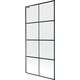 Mexen Next L parawan nawannowy 1-skrzydłowy 90 x 150 cm, czarny wzór, gun metal - 895-090-000-03-77-95