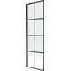 Mexen Next L parawan nawannowy 1-skrzydłowy 60 x 150 cm, czarny wzór, czarny - 895-060-000-03-77-70