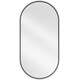 Mexen Loft lustro łazienkowe owalne 100 x 50 cm, rama czarna - 9851-100-050-000-70