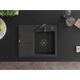 Mexen Ben zlewozmywak granitowy 1-komorowy z ociekaczem prawy 600 x 500 mm, czarny nakrapiany, syfon czarny - 6523605000-76-B, изображение 4