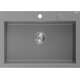 Mexen Elix zlewozmywak granitowy 1-komorowy 700 x 500 mm, szary, syfon chrom - 6526701005-71
