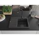 Mexen Ben zlewozmywak granitowy 1-komorowy z ociekaczem prawy 600 x 500 mm, czarny nakrapiany, syfon czarny - 6523605000-76-B, изображение 3