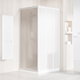 Shower fixed wall APSS-75 198 satin+polystyrene Pearl