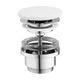 Washbasin plug fixed Flat ceramic white matt