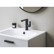 CR II 014.22BL Washbasin tap 165 mm,w/o pop-up waste,black