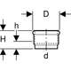 Geberit HDPE pāreja ar blīvgredzenu D160, 2 image