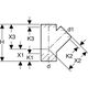 Geberit HDPE treijgabals 45º D110/D110, 2 image