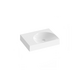 Washbasin Lite 600/450 L white without overflow and hole