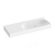 Washbasin Lite 1200/800 L white without overflow and hole