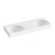 Doublewashbasin Lite 1200 white without overflow and holes