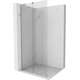 Mexen Velar L ścianka prysznicowa rozsuwana Walk-in 90 x 200 cm, transparent 8 mm, nikiel szczotkowany - 871-090-003-03-97