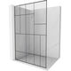Mexen Kioto L ścianka prysznicowa Walk-in 90 x 200 cm, czarny wzór, nikiel szczotkowany - 800-090-103-97-78