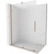 Mexen Velar ścianka prysznicowa rozsuwana Walk-in 130 x 200 cm, szron 8 mm, miedź szczotkowana - 871-130-000-33-65