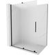 Mexen Velar ścianka prysznicowa rozsuwana Walk-in 160 x 200 cm, szron 8 mm, czarna - 871-160-000-33-70