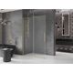 Mexen Velar ścianka prysznicowa rozsuwana Walk-in 130 x 200 cm, szron 8 mm, złota szczotkowana - 871-130-000-33-55, изображение 2
