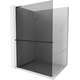 Mexen Kioto+ L ścianka prysznicowa z półką Walk-in 70 x 200 cm, grafit, czarna - 800-070-123-70-40