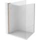 Mexen Kioto L ścianka prysznicowa Walk-in 80 x 200 cm, prążki, miedź szczotkowana - 800-080-103-65-09