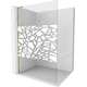 Mexen Kioto L ścianka prysznicowa Walk-in 100 x 200 cm, biały wzór, złota - 800-100-103-50-78
