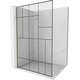Mexen Kioto L ścianka prysznicowa Walk-in 90 x 200 cm, czarny wzór, złota szczotkowana - 800-090-103-55-78