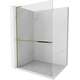 Mexen Kioto+ L ścianka prysznicowa z półką Walk-in 55 x 200 cm, transparent, złota - 800-055-123-50-00