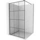 Mexen Kioto ścianka prysznicowa Walk-in 120 x 200 cm, czarny wzór 8 mm, gun metal - 800-120-101-95-77
