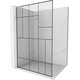 Mexen Kioto L ścianka prysznicowa Walk-in 70 x 200 cm, czarny wzór, chrom - 800-070-103-01-78