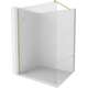 Mexen Kioto ścianka prysznicowa Walk-in 70 x 200 cm, prążki 8 mm, złota szczotkowana - 800-070-101-55-09
