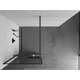 Mexen Kioto+ ścianka prysznicowa z półką Walk-in 70 x 200 cm, czarny wzór, gun metal - 800-070-121-95-77, изображение 4