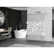 Mexen Kioto ścianka prysznicowa wolnostojąca 110 x 200 cm, biały wzór 8 mm, nikiel szczotkowany - 800-110-002-97-85, изображение 2