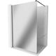 Mexen Kioto ścianka prysznicowa Walk-in 130 x 200 cm, lustro 8 mm, czarna - 800-130-101-70-50