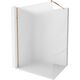 Mexen Kioto ścianka prysznicowa Walk-in 130 x 200 cm, szron 8 mm, różowe złoto - 800-130-101-60-30
