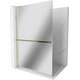 Mexen Kioto+ L ścianka prysznicowa z półką Walk-in 90 x 200 cm, lustro, złota - 800-090-123-50-50