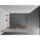 Mexen Kioto+ L ścianka prysznicowa z półką Walk-in 80 x 200 cm, szron, miedź szczotkowana - 800-080-123-65-30, 4 image