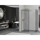 Mexen Kioto ścianka prysznicowa Walk-in 160 x 90 cm, czarny wzór, złota - 800-160-202-50-70-090, 2 image