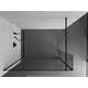 Mexen Kioto ścianka prysznicowa Walk-in 105 x 30 cm, transparent, czarna - 800-105-212-70-00-030, 4 image