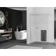 Mexen Kioto+ ścianka prysznicowa z półką Walk-in 140 x 200 cm, prążki, biała - 800-140-121-20-09, изображение 2