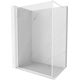 Mexen Kioto-F ścianka prysznicowa Walk-in z ramką 100 x 202 cm, transparent 8 mm, biała - 800-100-104-20-00