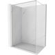 Mexen Kioto-F ścianka prysznicowa Walk-in z ramką 150 x 202 cm, transparent 8 mm, nikiel szczotkowany - 800-150-104-97-00
