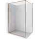 Mexen Kioto-F ścianka prysznicowa Walk-in z ramką 90 x 202 cm, transparent 8 mm, miedź szczotkowana - 800-090-104-65-00