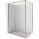 Mexen Kioto-F ścianka prysznicowa Walk-in z ramką 140 x 202 cm, transparent 8 mm, miedź szczotkowana - 800-140-104-65-00