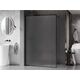 Mexen Kioto-F ścianka prysznicowa Walk-in z ramką 130 x 202 cm, szron 8 mm, czarna - 800-130-104-70-30, 2 image