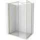 Mexen Kioto-F ścianka prysznicowa Walk-in z ramką 105 x 70 cm, transparent 8 mm, złota - 800-105-202-04-50-070