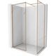 Mexen Kioto-F ścianka prysznicowa Walk-in z ramką 110 x 95 cm, transparent 8 mm, miedź szczotkowana - 800-110-202-04-65-095