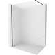 Mexen Kioto-X ścianka prysznicowa Walk-in 130 x 200 cm, szron 10 mm, czarna - 800-130-101-70-30-X