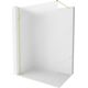 Mexen Kioto-X ścianka prysznicowa Walk-in 110 x 200 cm, szron 10 mm, złota szczotkowana - 800-110-101-55-30-X
