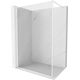 Mexen Kioto-XF ścianka prysznicowa Walk-in z ramką 150 x 202 cm, transparent 10 mm, biała - 800-150-104-20-00-X