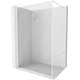 Mexen Kioto-XF ścianka prysznicowa Walk-in z ramką 50 x 202 cm, transparent 10 mm, biała - 800-050-104-20-00-X
