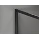 Mexen Kioto-XF ścianka prysznicowa Walk-in z ramką 120 x 202 cm, szron 10 mm, czarna - 800-120-104-70-30-X, изображение 5