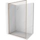 Mexen Kioto-XF L ścianka prysznicowa Walk-in z ramką 80 x 202 cm, transparent 10 mm, miedź szczotkowana - 800-080-174-65-00-XF